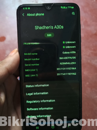 Samsung Galaxy a30s